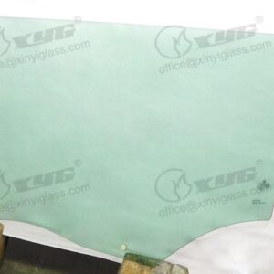 RH REAR DOOR GLASS 1 HOLE GREEN